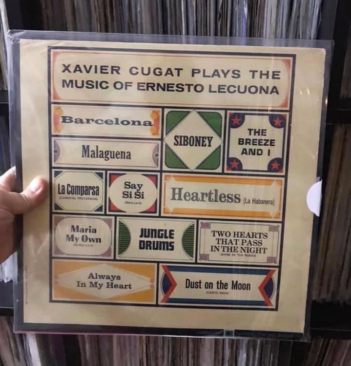 Xavier Cugat - Plays The Music Of Ernesto Lecuona (LP) mono