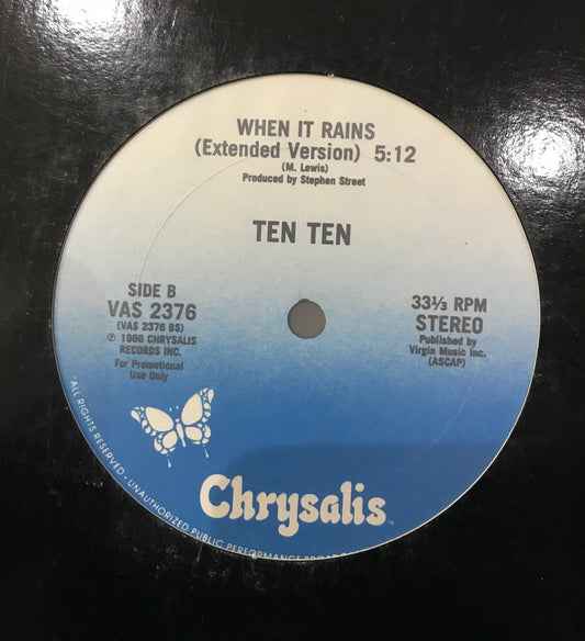 Ten Ten - When It Rains (12")