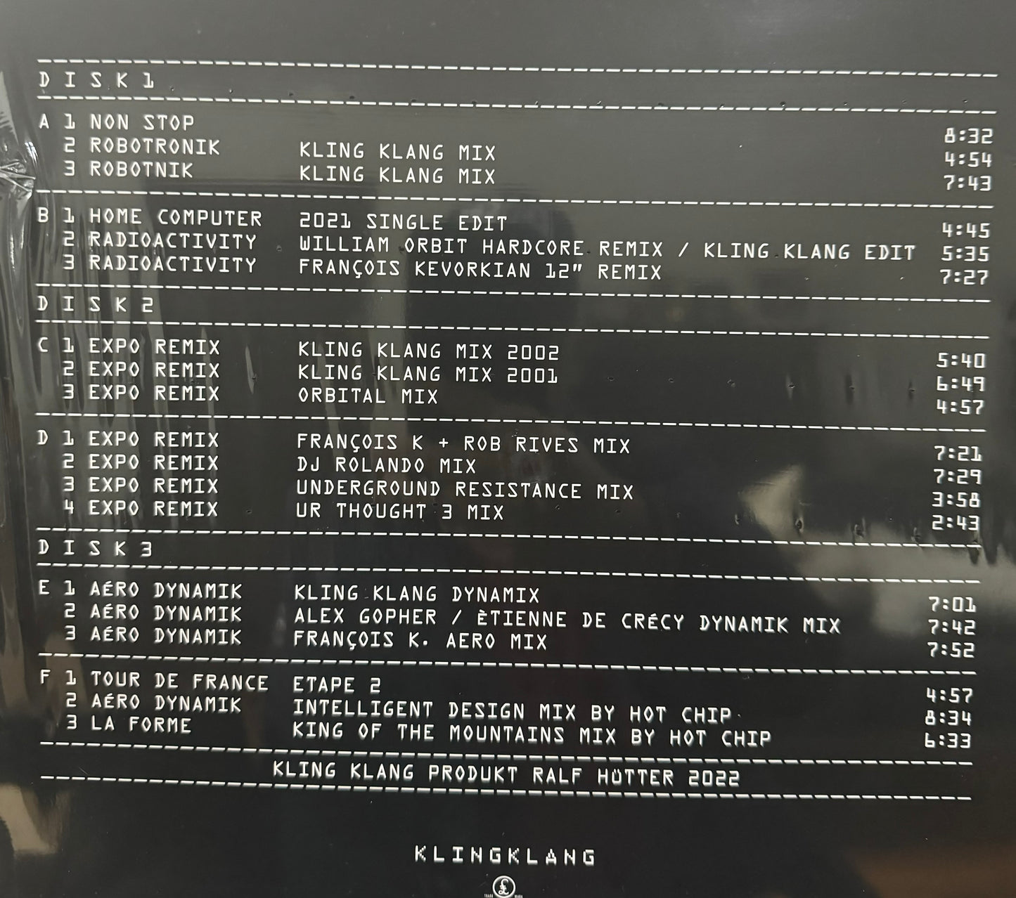 Kraftwerk - Remixes (3xLP, Comp)