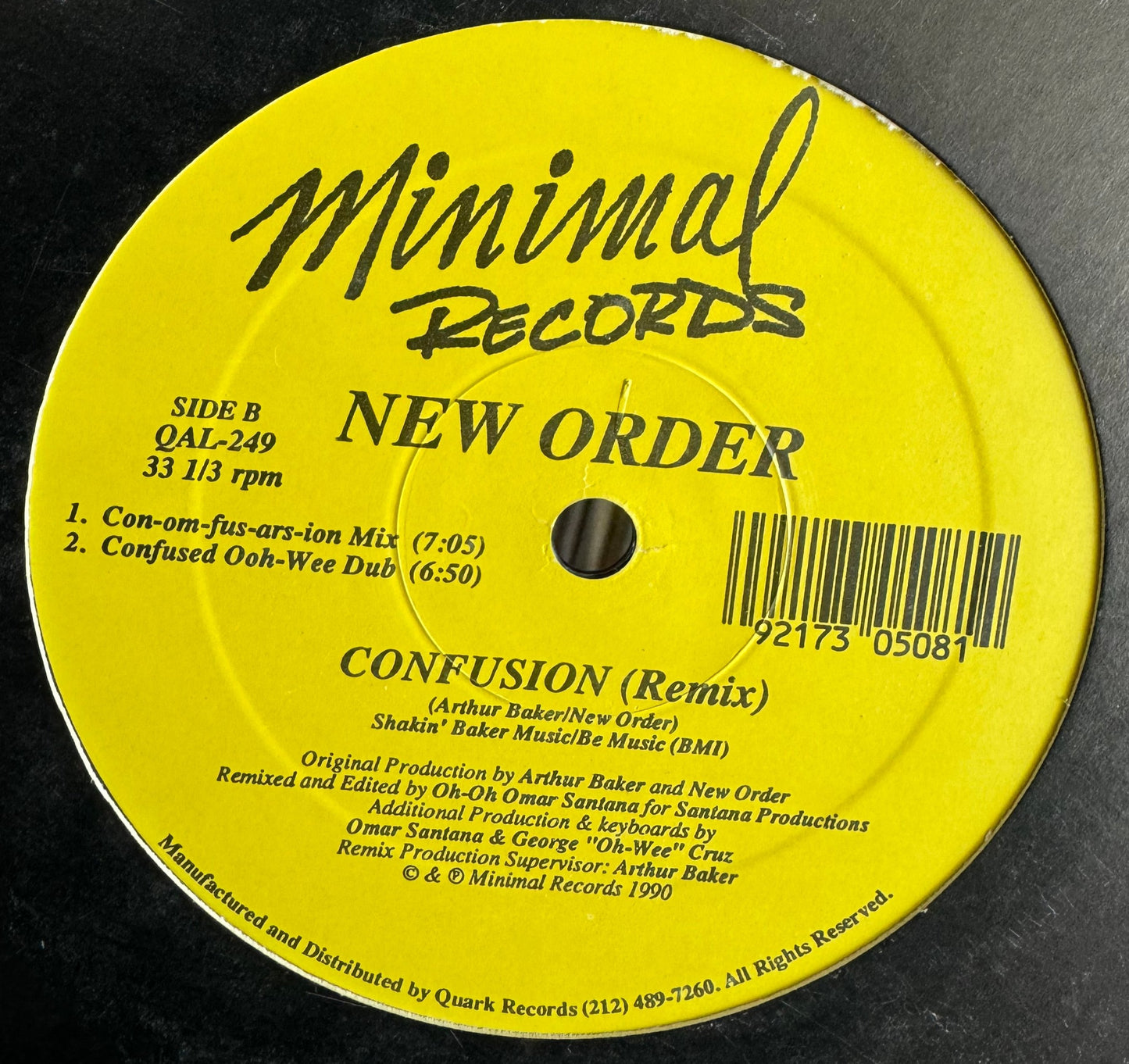 New Order - Confusion Remix (12")