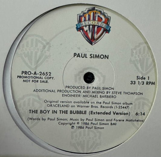 Paul Simon - The Boy In The Bubble (Extended Version) (12")