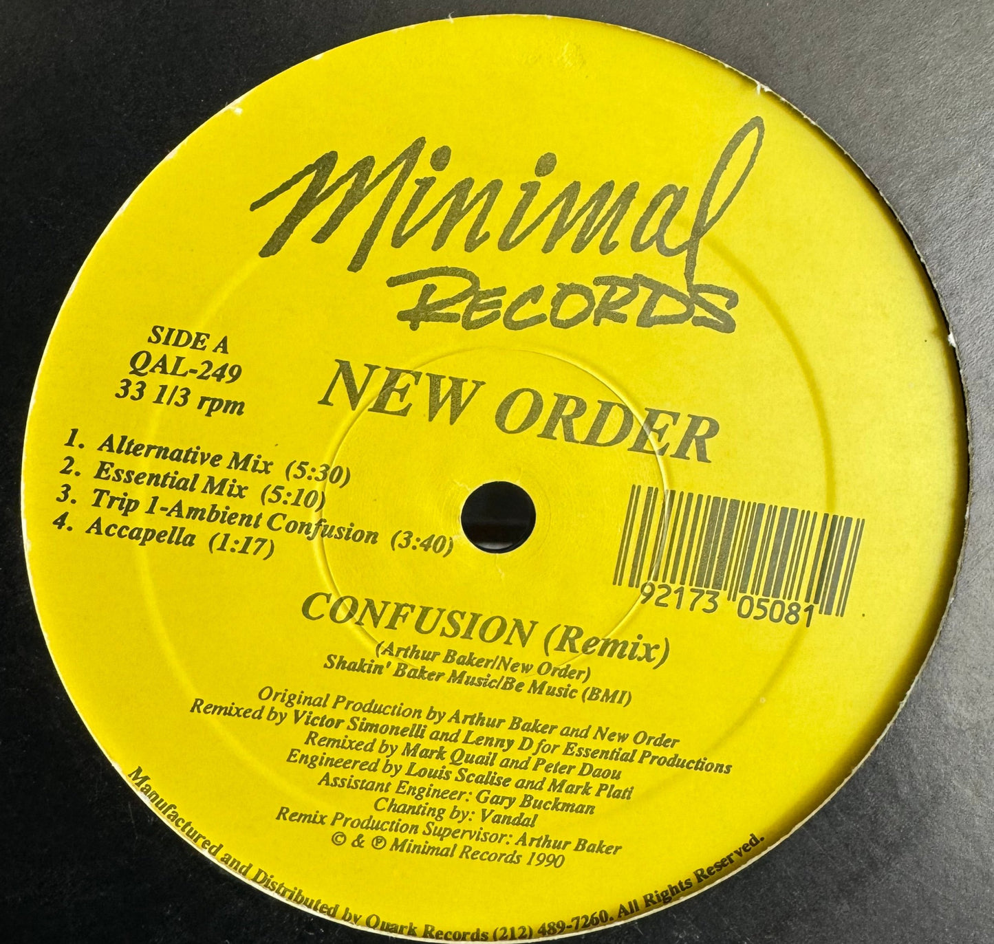 New Order - Confusion Remix (12")