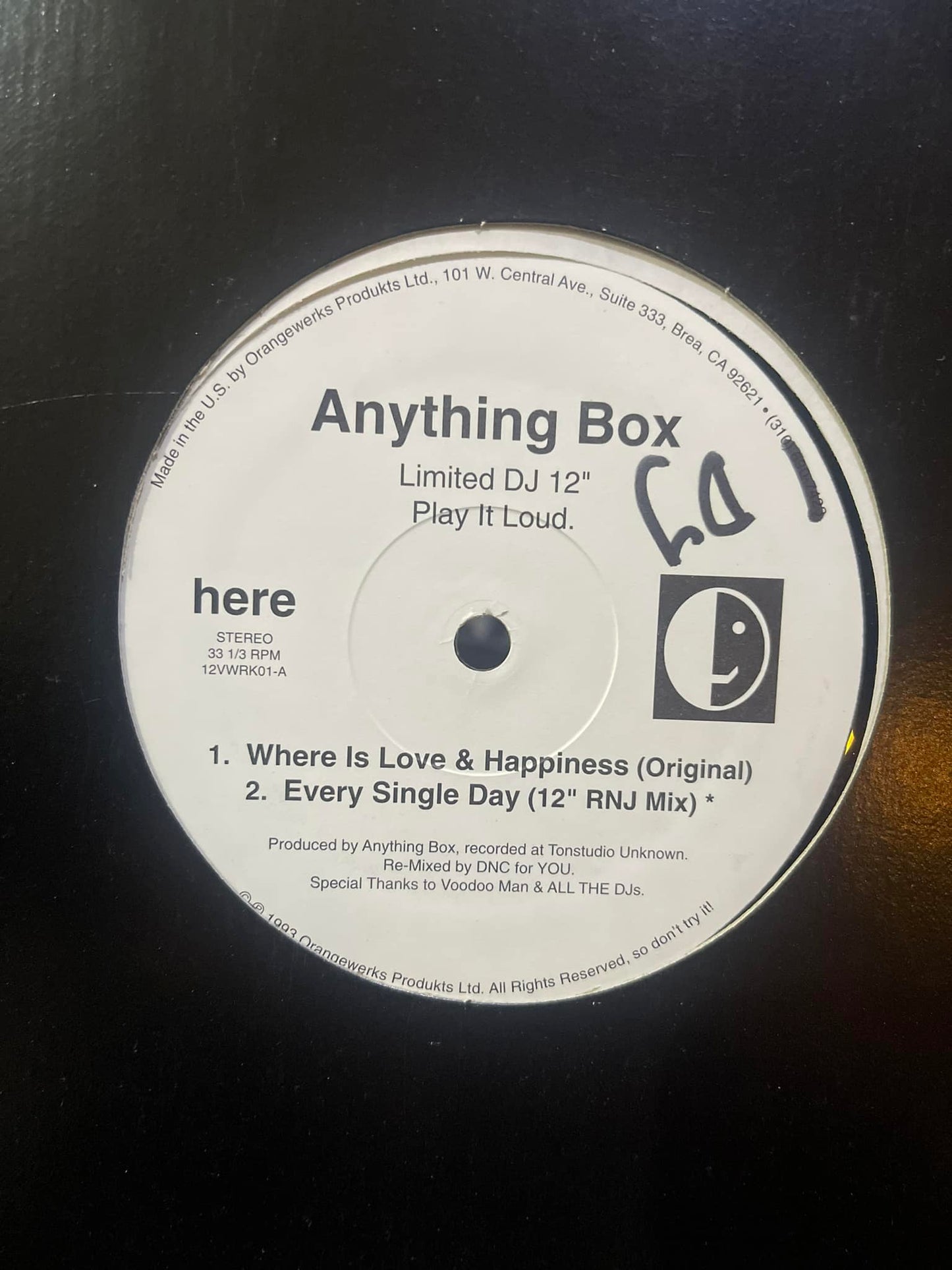 Anything Box - Where Is Love & Happiness (12")