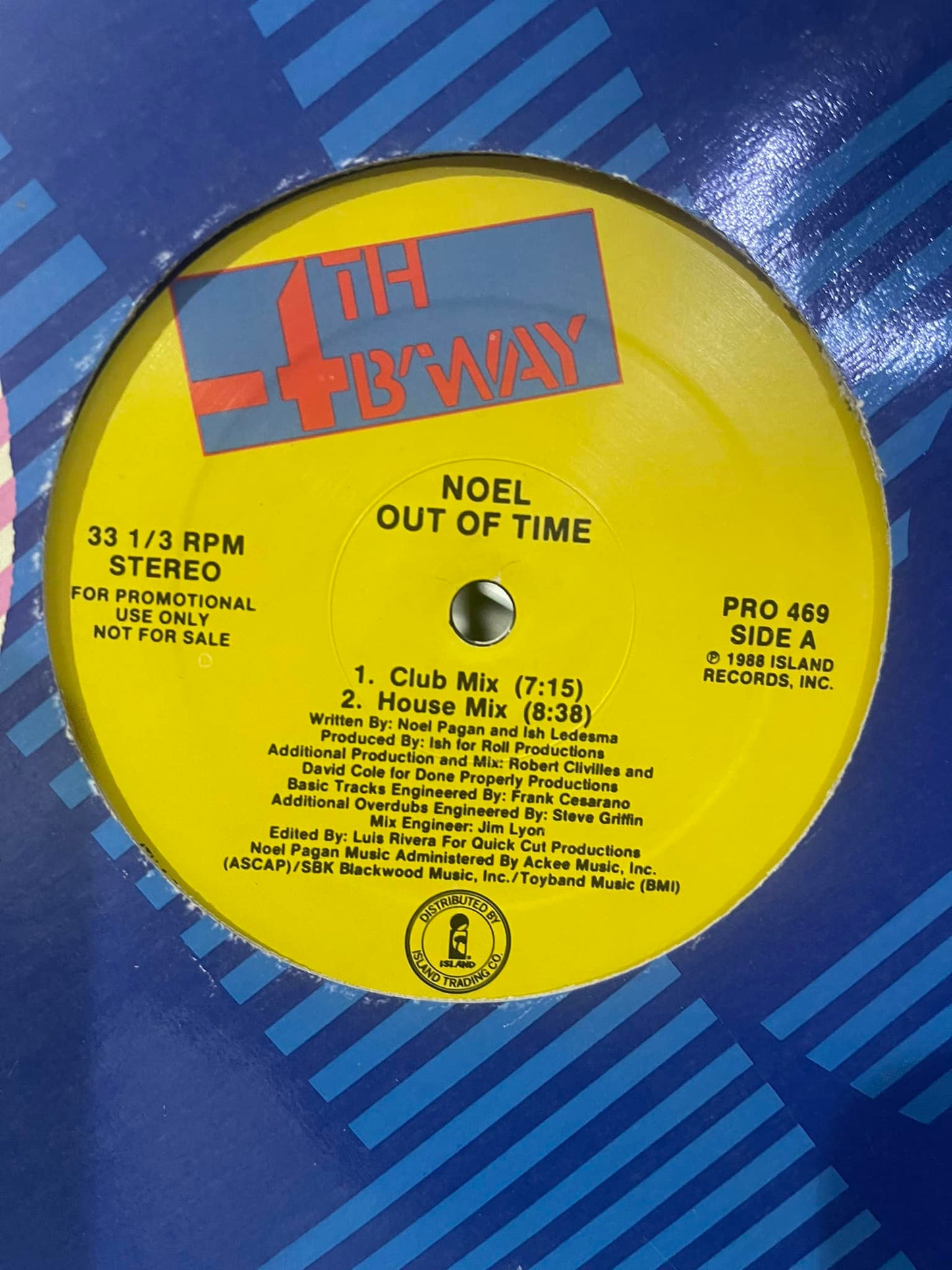 Noel - Out Of Time (12")